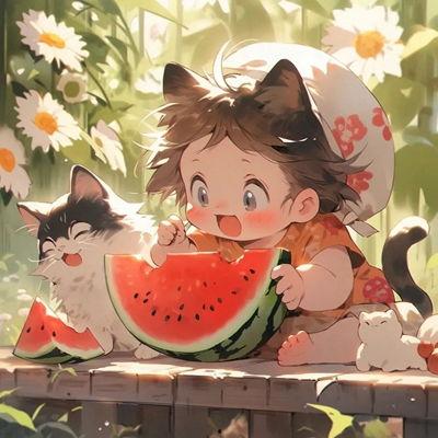 网红吃瓜动漫头像